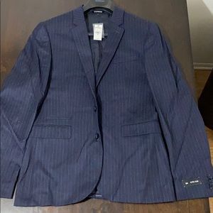 Express Men’s Extra-Slim Navy pinstripe jacket